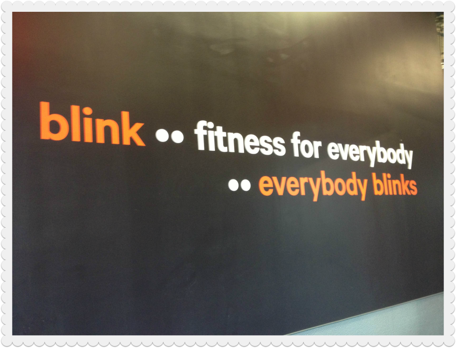 Blink fitness hallway