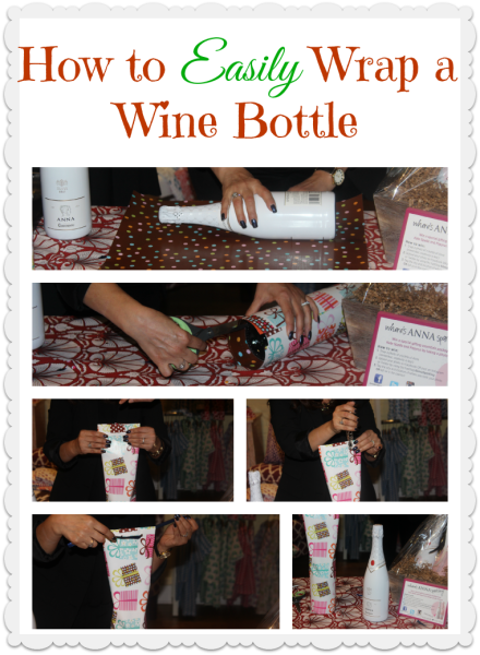 how to easily wrap a wine bottle