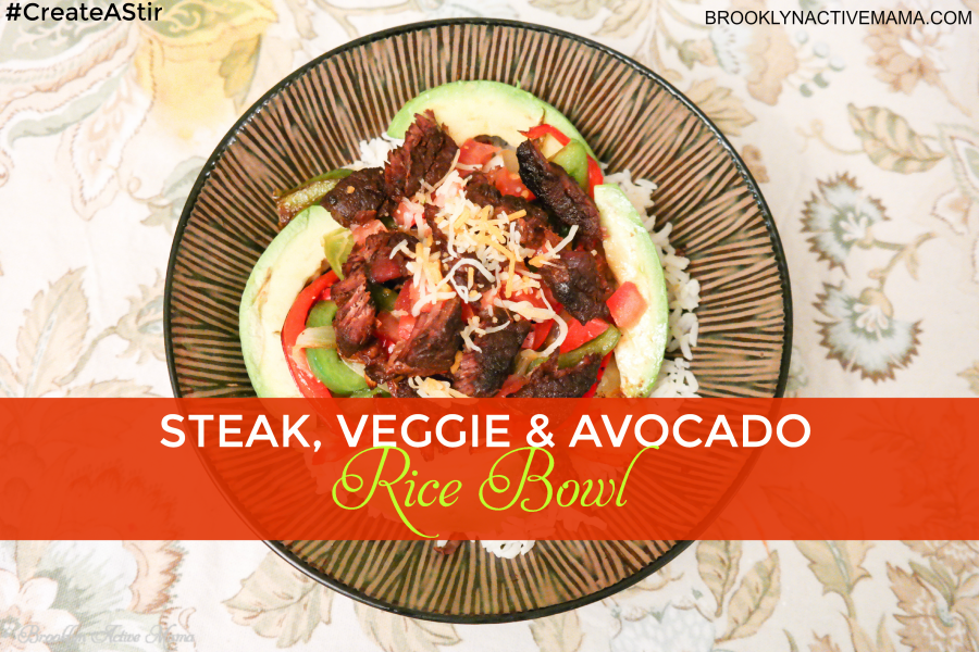 Steak Veggie and Avocado Rice Bowl