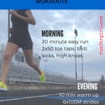 It doesn't have to be crazy long or even super exhausting but honestly if you have a 15 minute pocket in the morning and another in the evening why not take that time to take care of your body? The benefits are the same as a full gym session! --> Two A Day Workouts For Runners #fitness #runners #running #fitnesstips