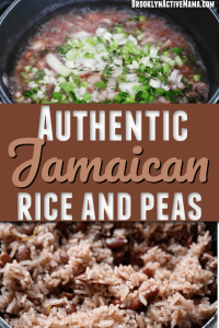 Delicious Authentic Jamaican Rice and Peas Recipe made with coconut milk, allspice, scallions and more! I've tried many recipes but this one is the best hands down!