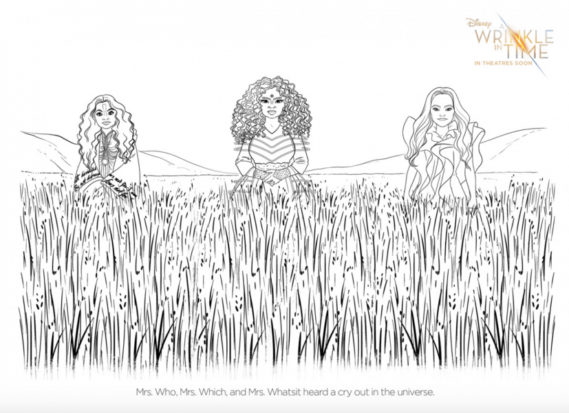 A Wrinkle In Time Movie Coloring Pages