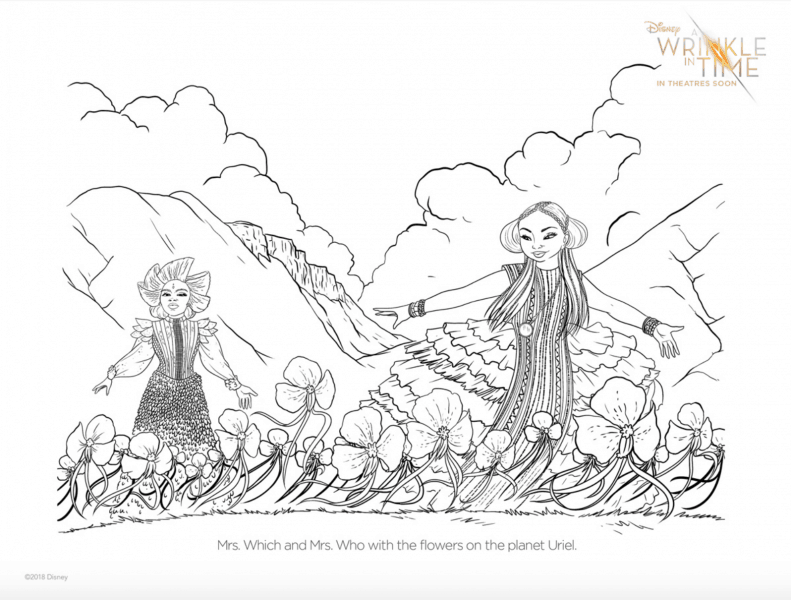 A Wrinkle In Time Free Coloring Pages