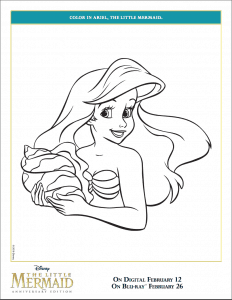 The Little Mermaid Activity Sheets and Coloring Pages (Printables)