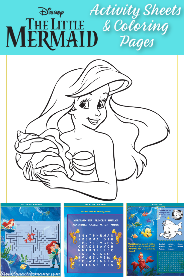 The Little Mermaid is one of my favorite Disney movies! Check out these brand new printable coloring pages and activity sheets!