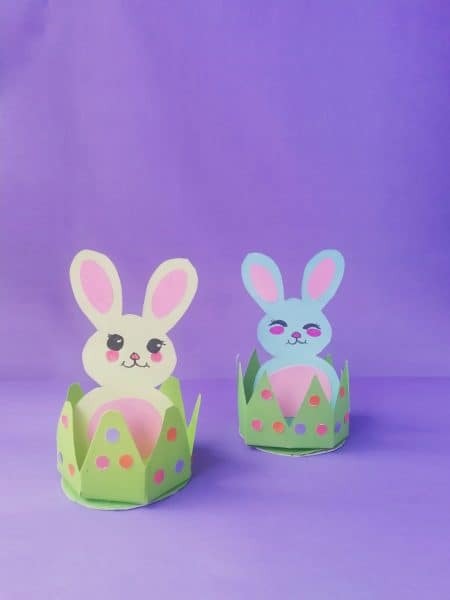 Easy Bunny In Grass Easter DIY Craft