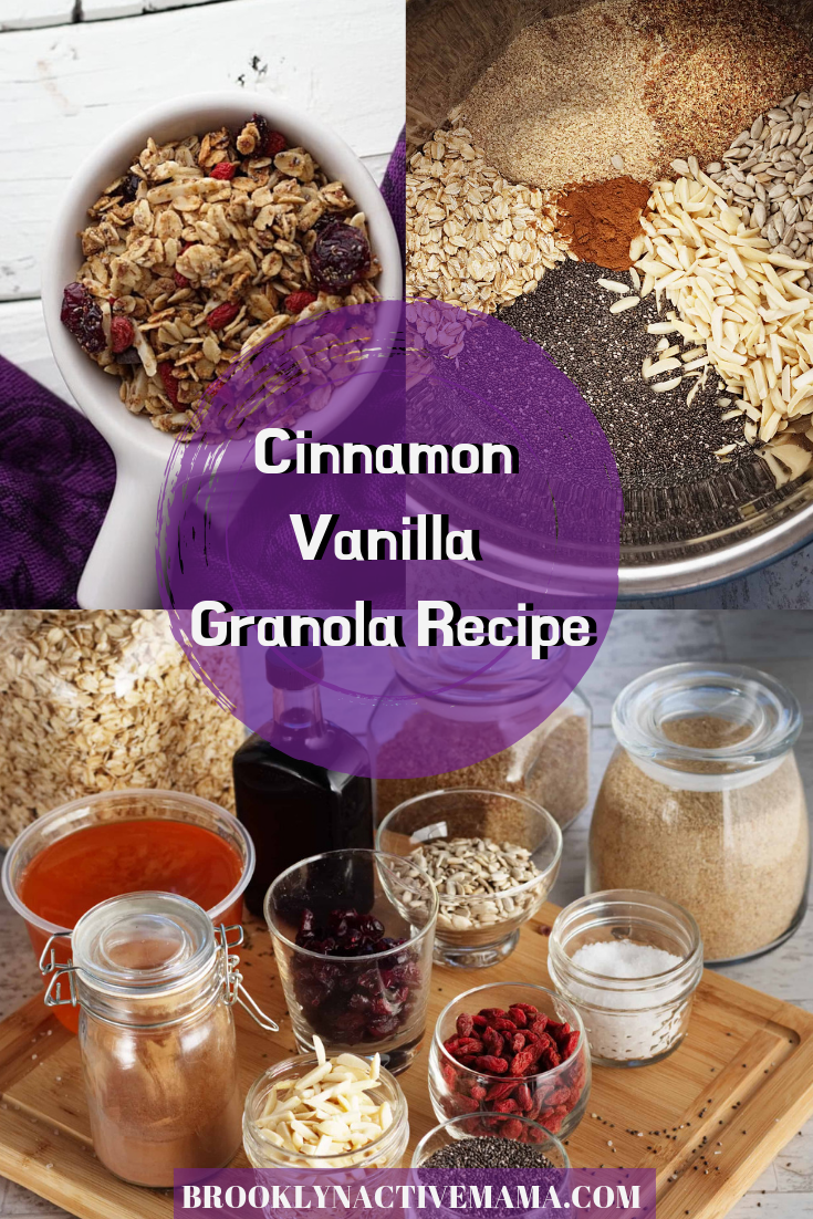 Check out this amazingly tasty Cinnamon Vanilla Granola Recipe! Perfect for any parfait, or easy healthy snack for the kids! #healthyeats #granola