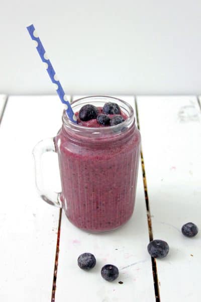 This easy to prepare blueberry banana smoothie will start your day with a delicious healthy drink, that will give you energy and keep you going. It's not only good for you, it's tastes good too!