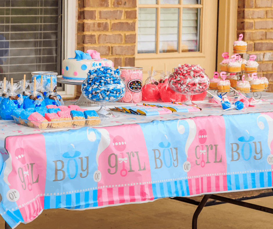 gender reveal decorations