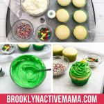 These Christmas Tree Cupcakes are so fun and festive! You can use store bought or your own homemade cupcake recipe for these delicious treats! They are perfect for holiday parties, bake sales and so much more. The pretty green color makes it super attractive to anyone!