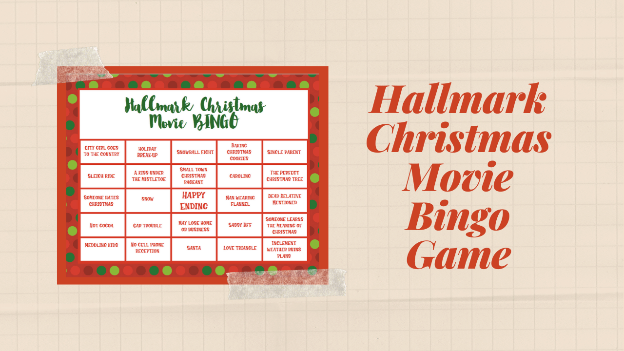 We all love Hallmark Christmas Movies, let's make our binge watching a bit more fun with this Hallmark Christmas Movie Bingo game! Enjoy your favorite Christmas movies with family by playing this fun game! #ChristmasMovies #hallmarkChannel #BingoGame #Christmasgame #holidaygames