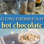 This yummy gingerbread recipe will warm you right up during the cold winter months and you likely have all the ingredients you need right in your pantry! This easy homemade recipe makes for the perfect hot drink in the winter time. Ingredients include cinnamon, clove, allspice and cardamon. #hotchocolate #warmdrinks #winterdrinks #homemadehotchocolate