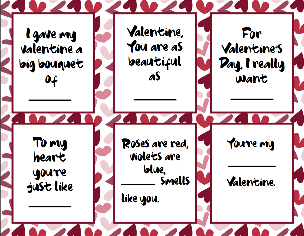 Valentine's Day Games: Wacky Question and Answer Printable