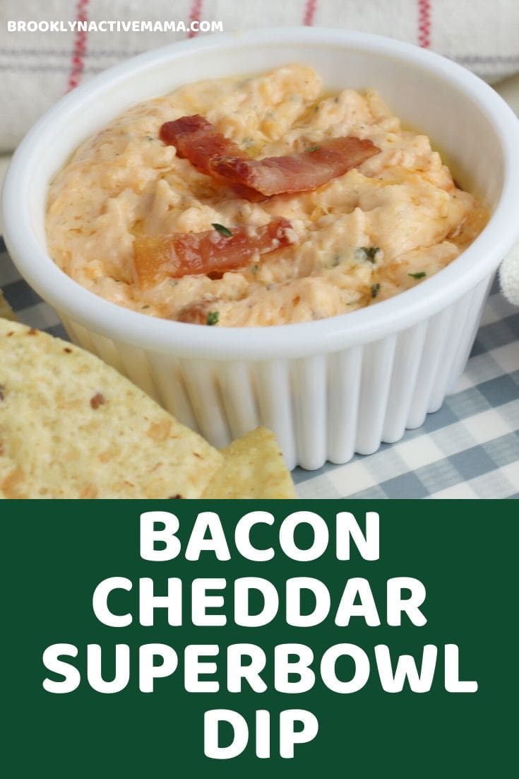 Here is a super easy and delicious bacon cheddar dip that is a sure crowd pleaser! This dip is made on the stove, served warm with chips or crackers. Three easy main ingredients include cream cheese, bacon and cheddar cheese. #appetizers #dips #cheesedip