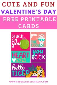 I've got some fun Valentine's Day Printable Cards for the kids to exchange with classmates, with friends, or with anyone! They have awesome vibrant colors and a great to pair with a healthy treat for a classroom snack! These cards include fun and cheeky sayings that are age appropriate and cute for the holiday. #valentinesday #valentinesdaycards #vday #valentinesdayprintables