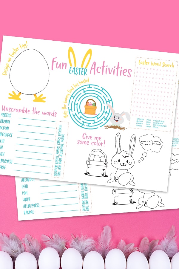Here are some easy tips to help you have the best easter egg hunt ever! Learn about how many eggs you should use for kids, when you should place them, what types of eggs to use and so much more! You will have an easter egg hunt that no one will forget! Plus a fun easter printable placemat that the kids will enjoy! #easteregghunt #eastergames #egghunt