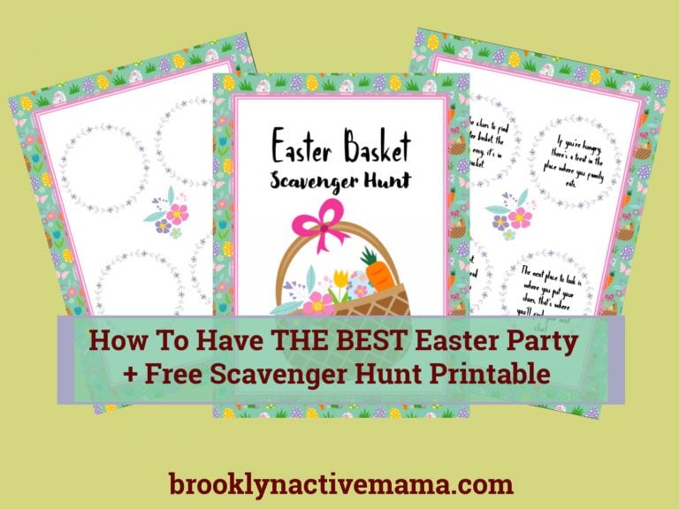 I've got some really easy tips to have an awesome Easter Party For Kids plus a fun free easter scavenger hunt printable! Here is a fun printable for you to use at your party! This Easter Scavenger hunt printable includes clues that will work for any home. Five pages includes cover, 3 pages of clue cards to cut out (12 total) and one page of blank cards to write your own clues!