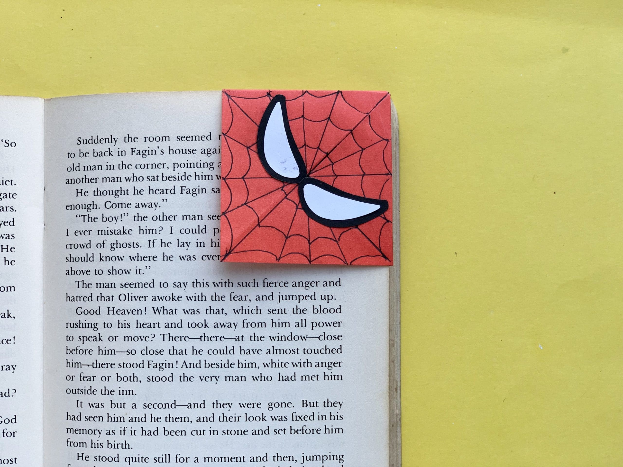 boredom buster easy spiderman bookmark craft for kids