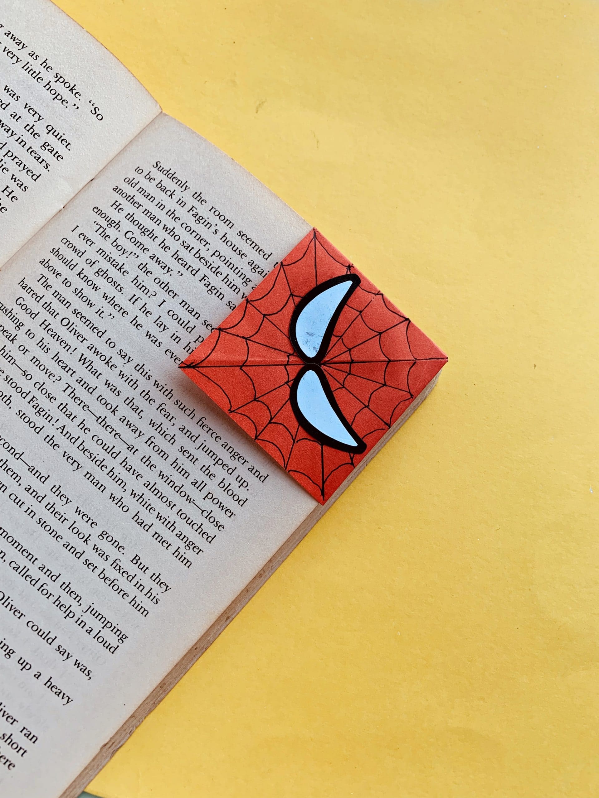 Boredom Buster: Easy Spiderman Bookmark Craft For Kids