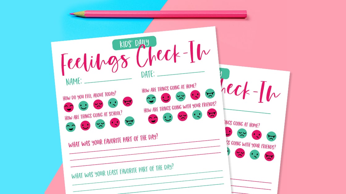 How To Help Kids Talk About Big Feelings Free Printable