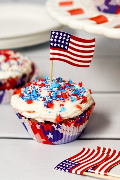 july 4th cupcakes