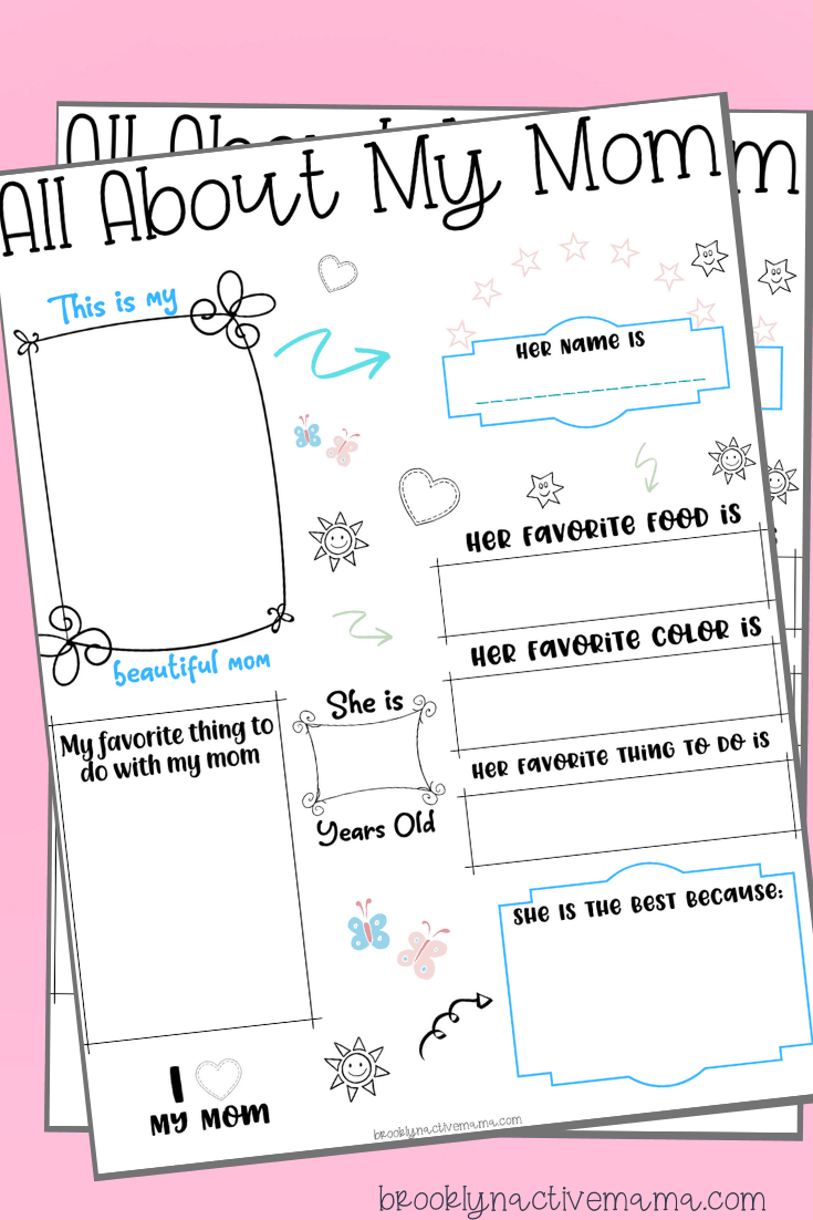 All About Mom Free Printable