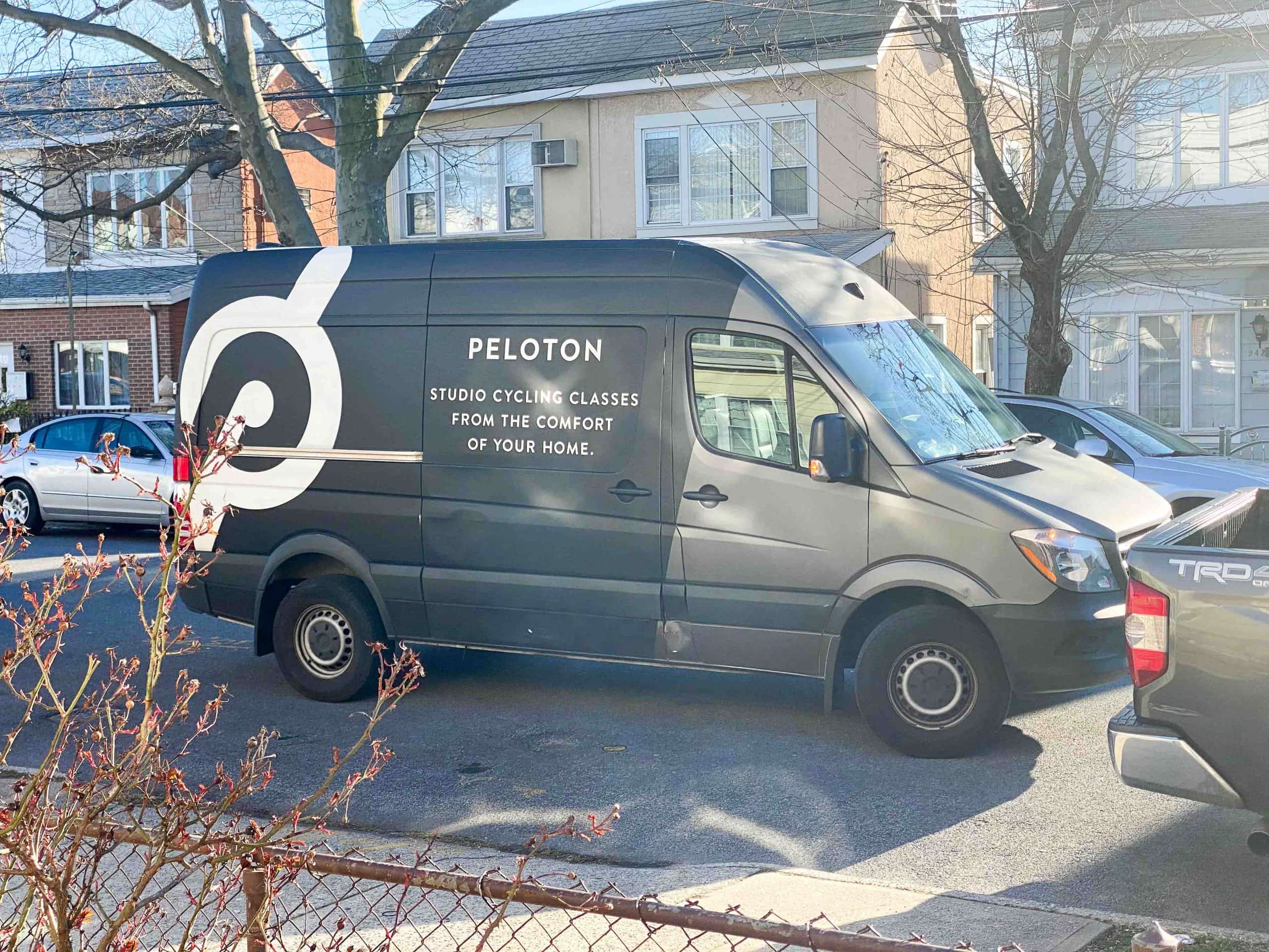 Peloton best sale delivery van