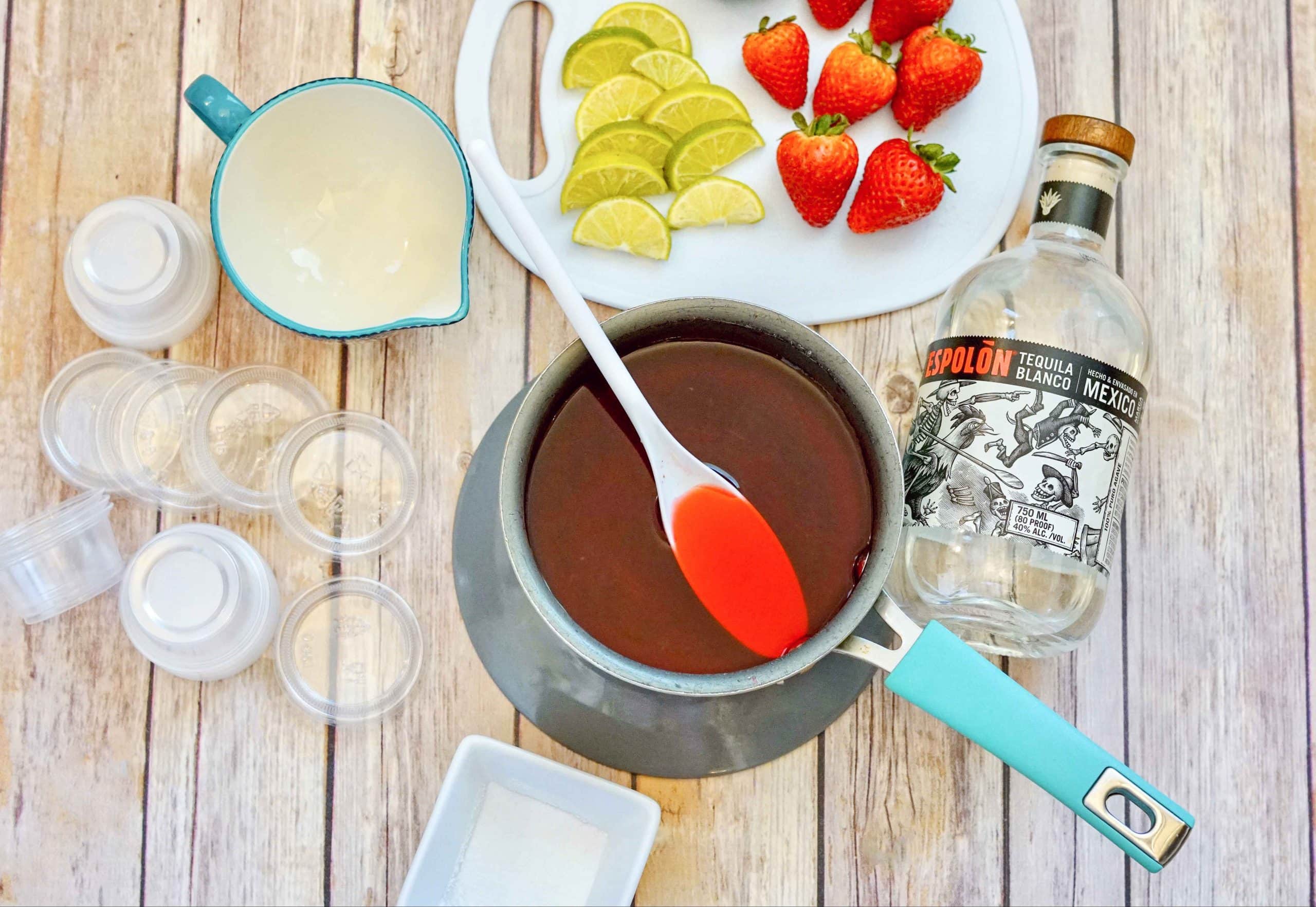 strawberry margarita jello shots