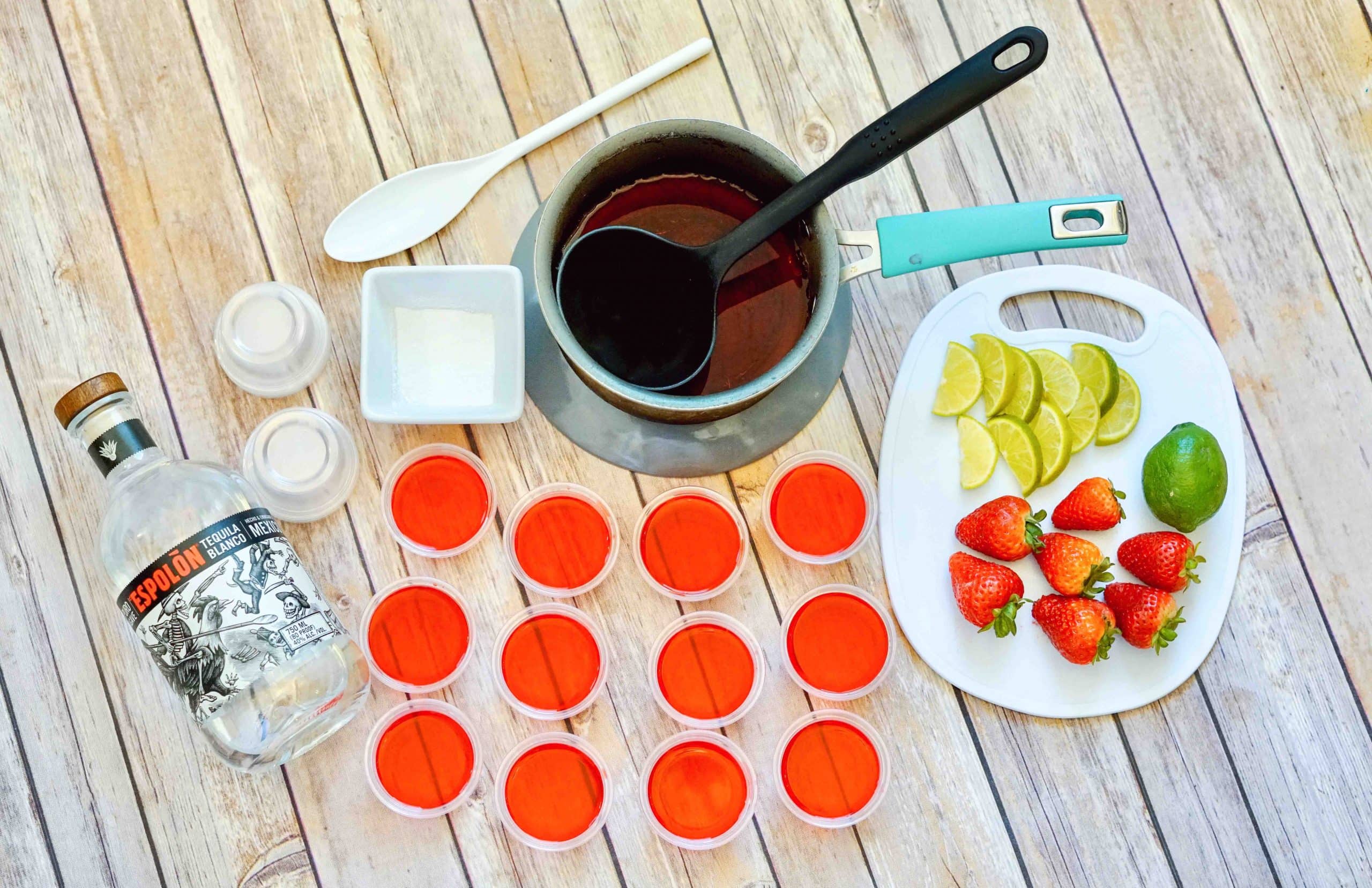 strawberry margarita jello shots