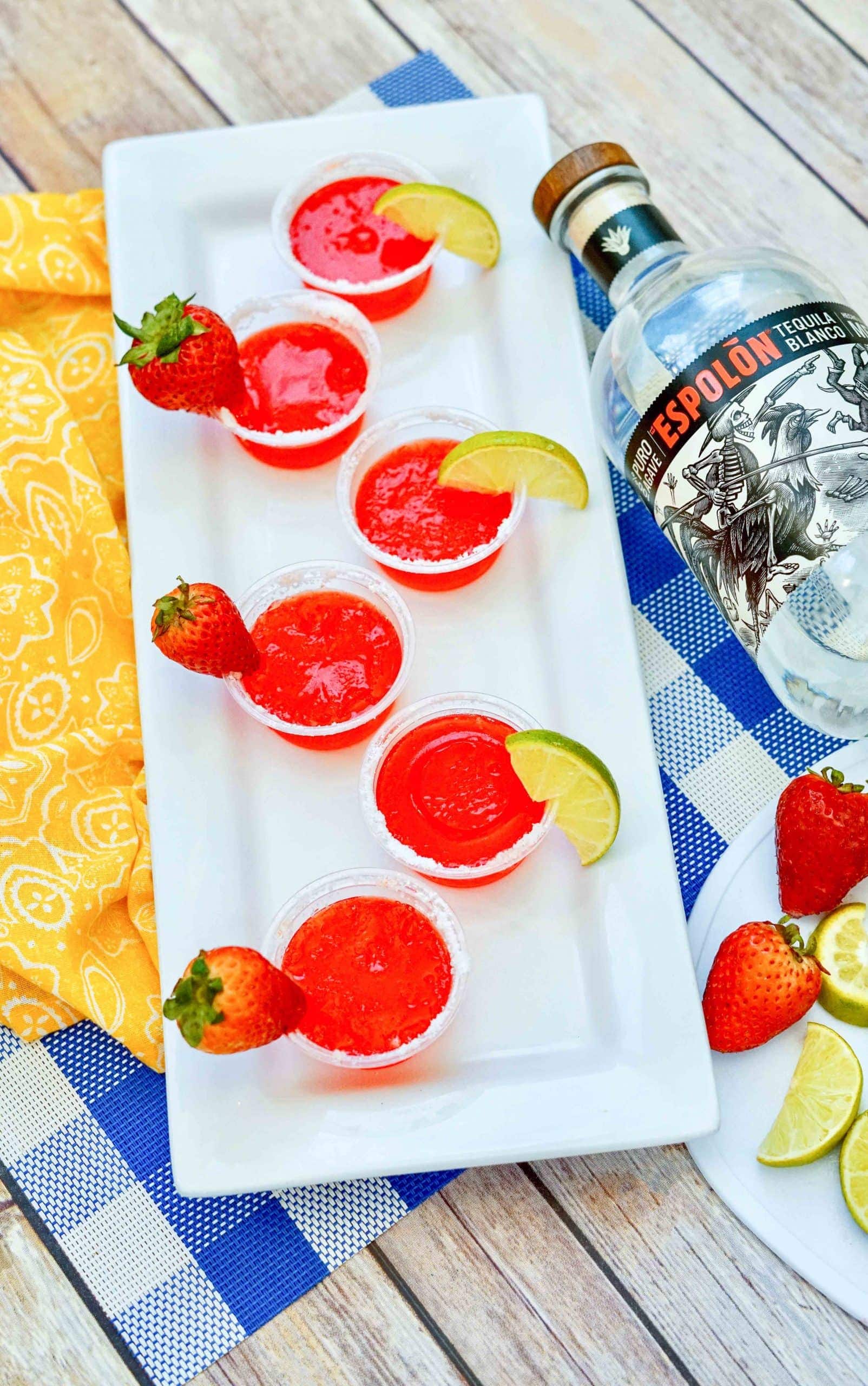 strawberry margarita jello shots