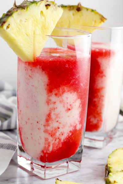 strawberry lava flow mocktail