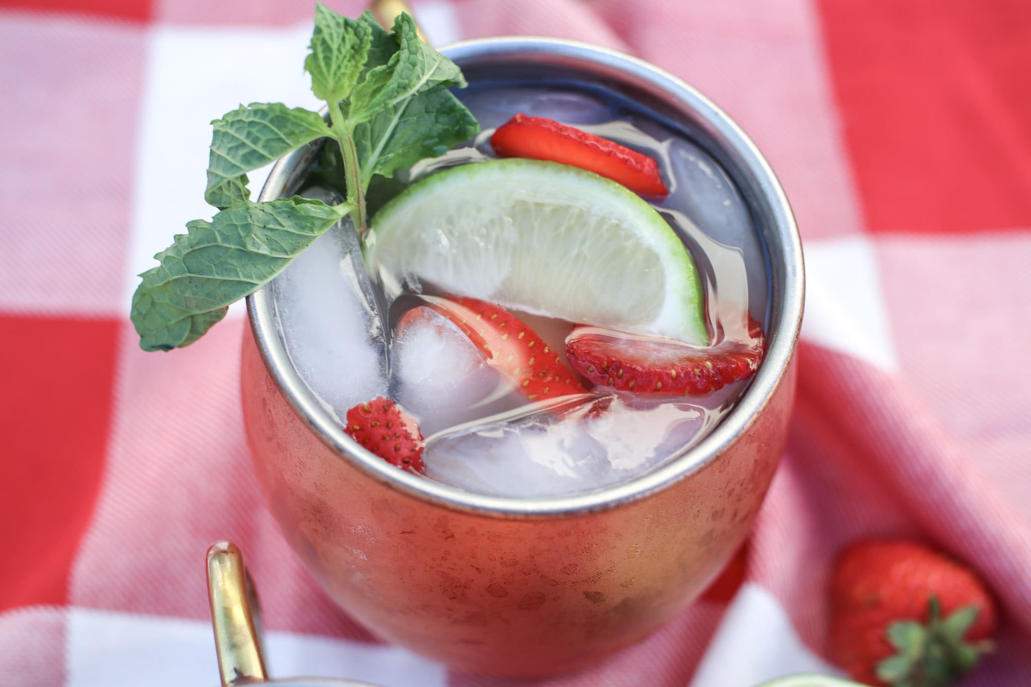 Refreshing Strawberry Moscow Mule Drink