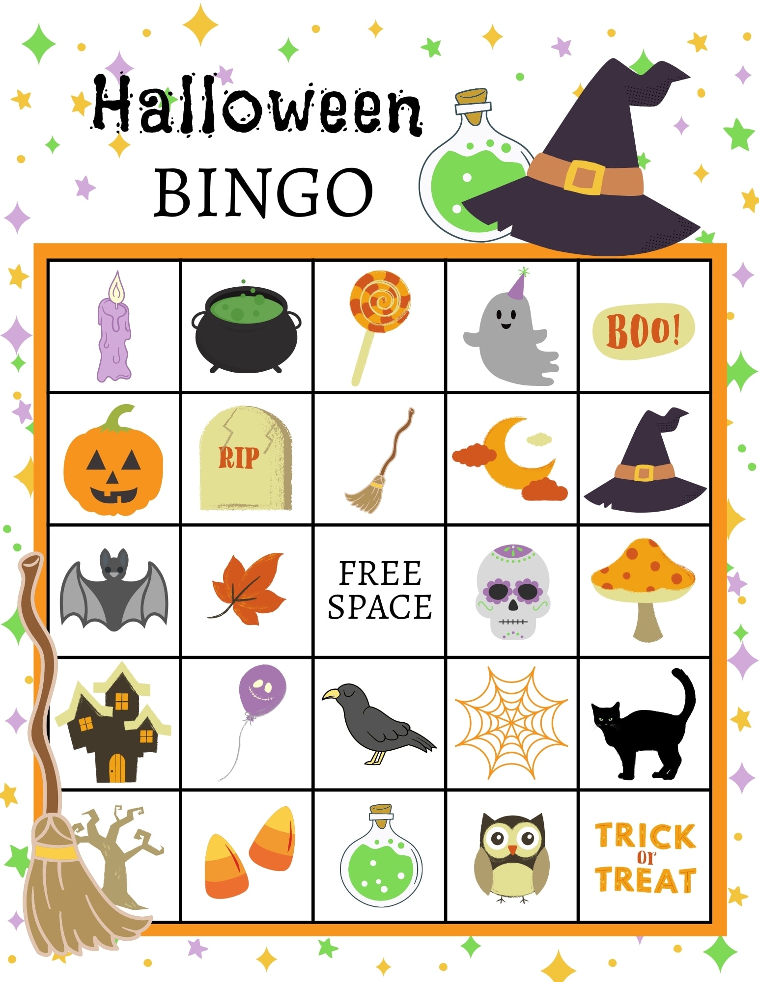 Halloween Bingo Game