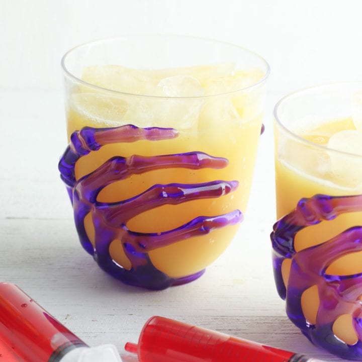 Easy Vampire Sunset Halloween Mocktail or Cocktail