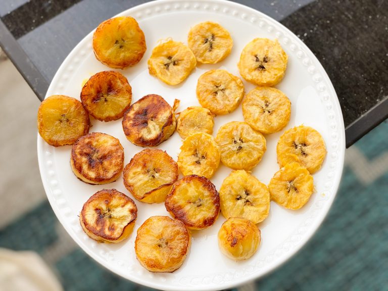 Air Fryer and Traditional Fried Plantain