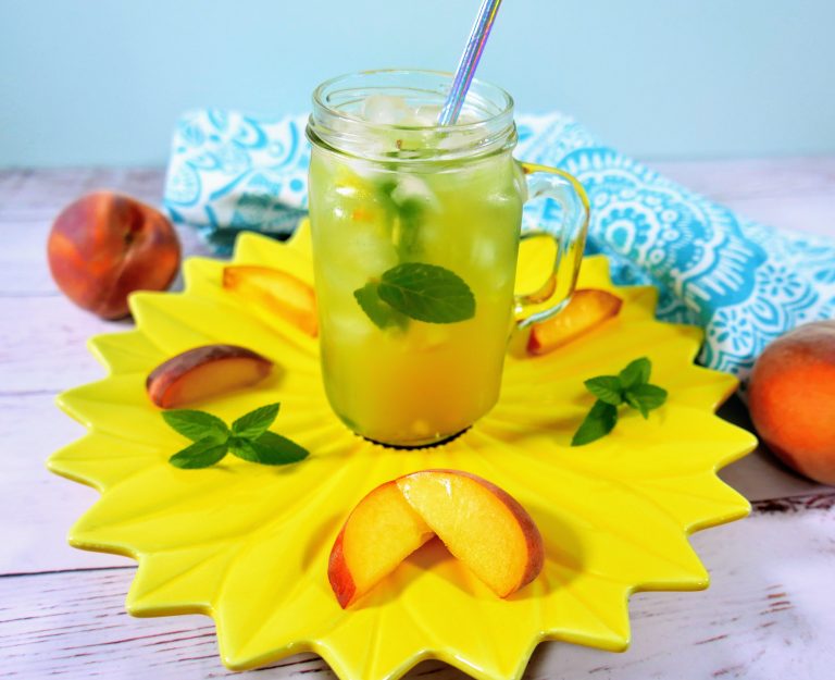 Peach Pineapple Mojito Mocktail