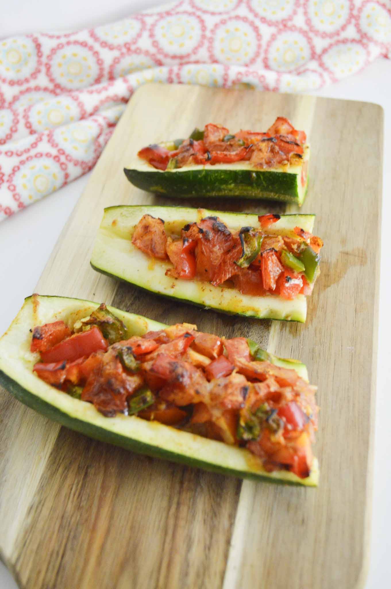 Air-Fryer-Vegetable-Stuffed-Zucchini-Boats