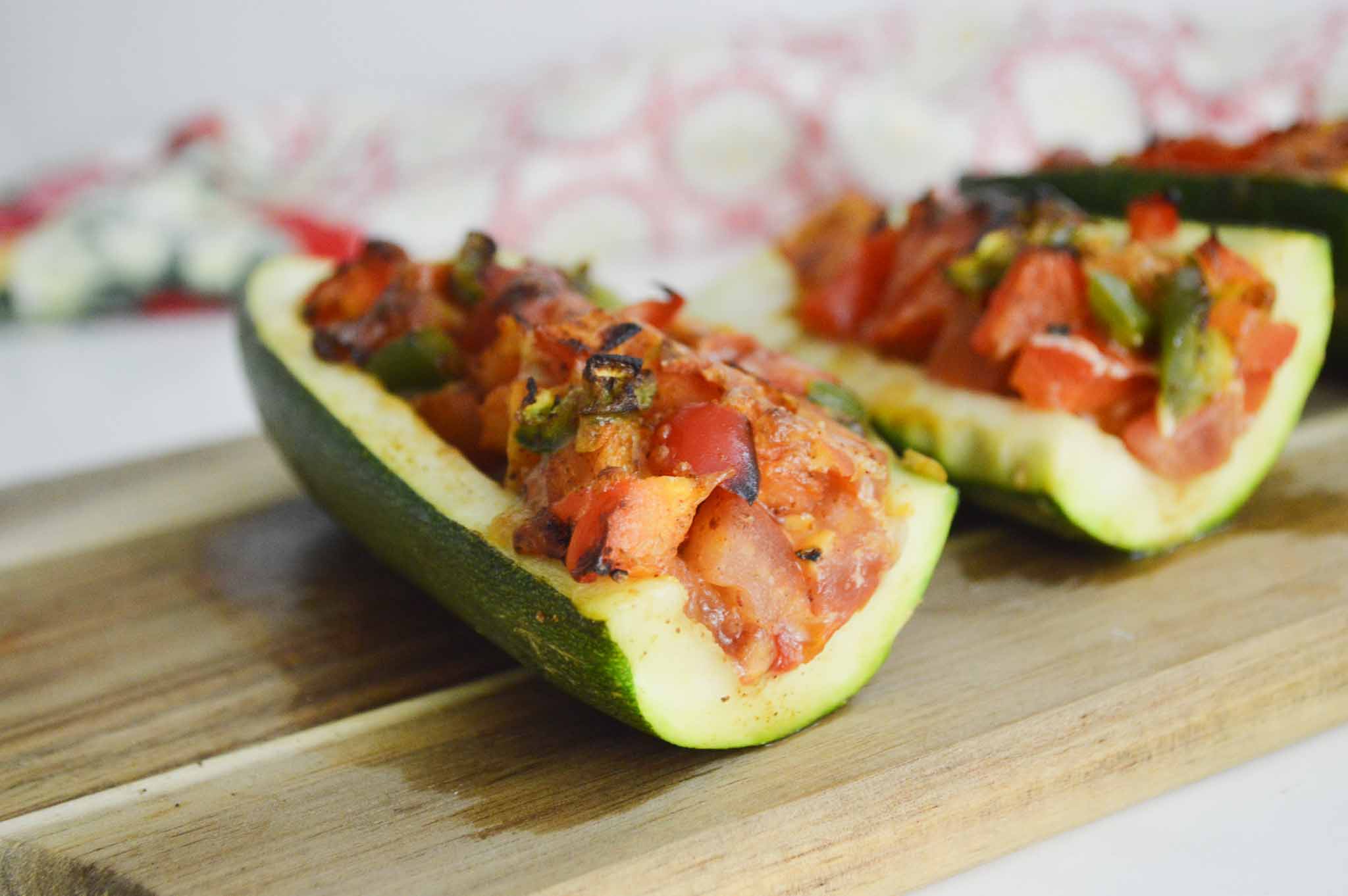 Air-Fryer-Vegetable-Stuffed-Zucchini-Boats