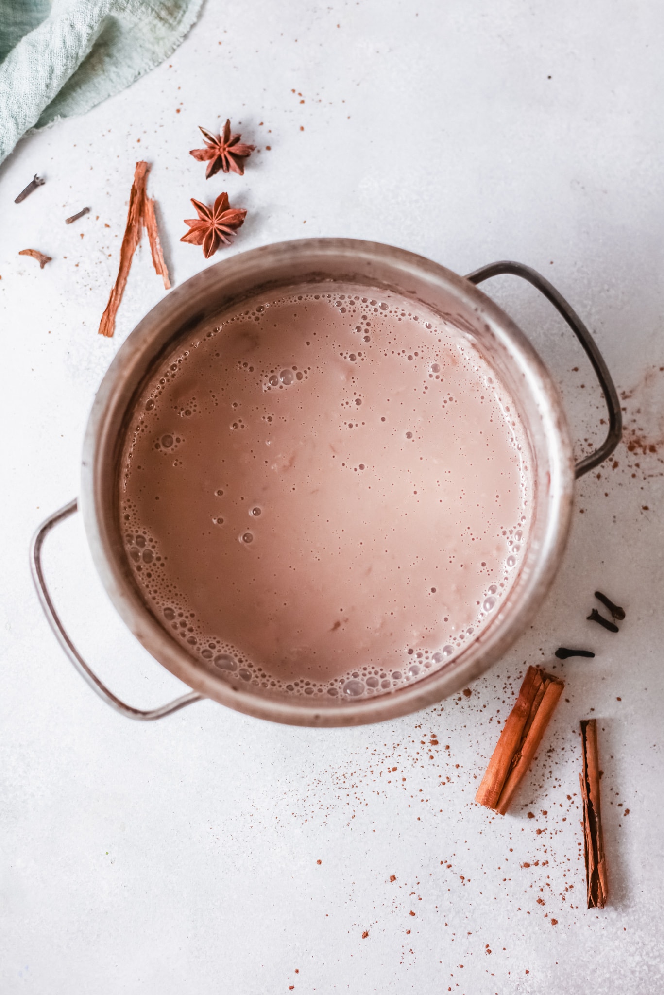 chai spiced hot chocolate