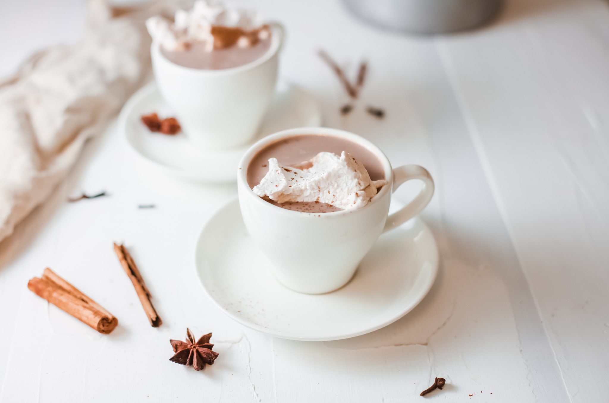 chai spiced hot chocolate