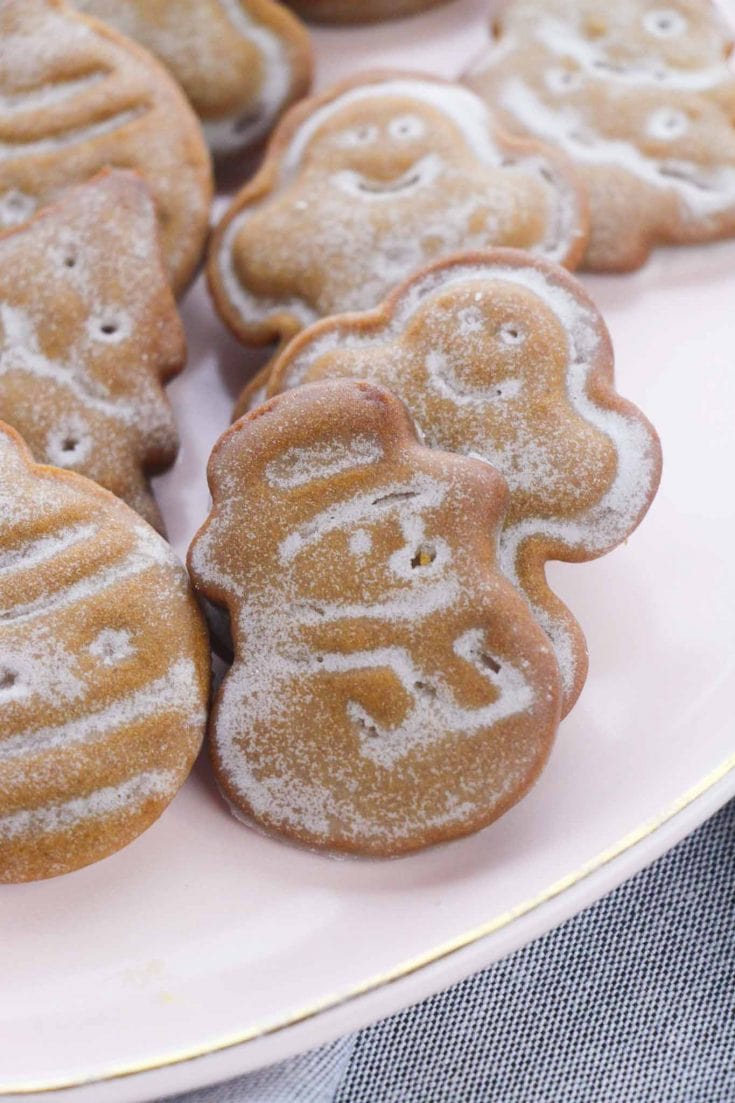 Glazed Gingerbread Christmas Cookies