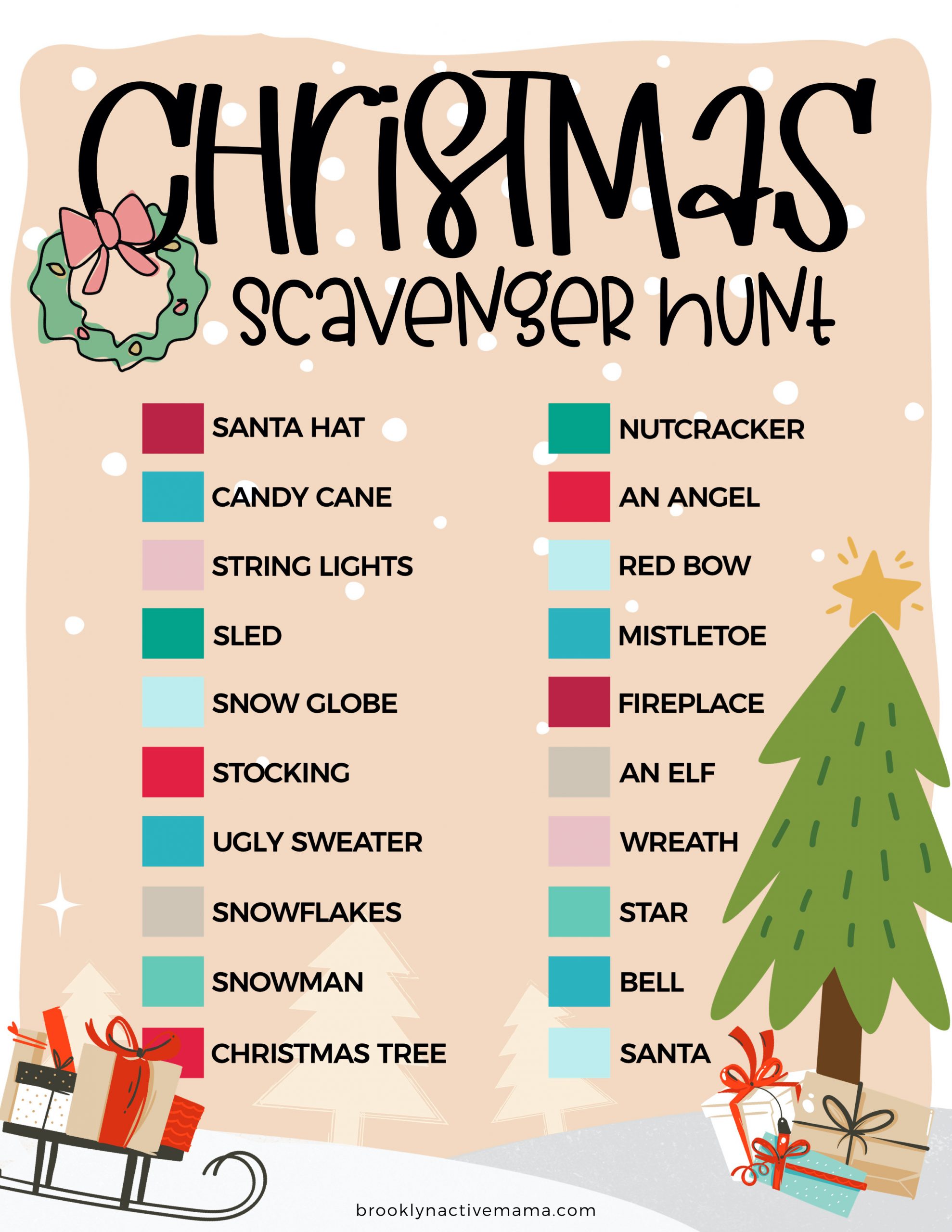 Santa's Scavenger Hunt: A Christmas Game | Bugbee Games