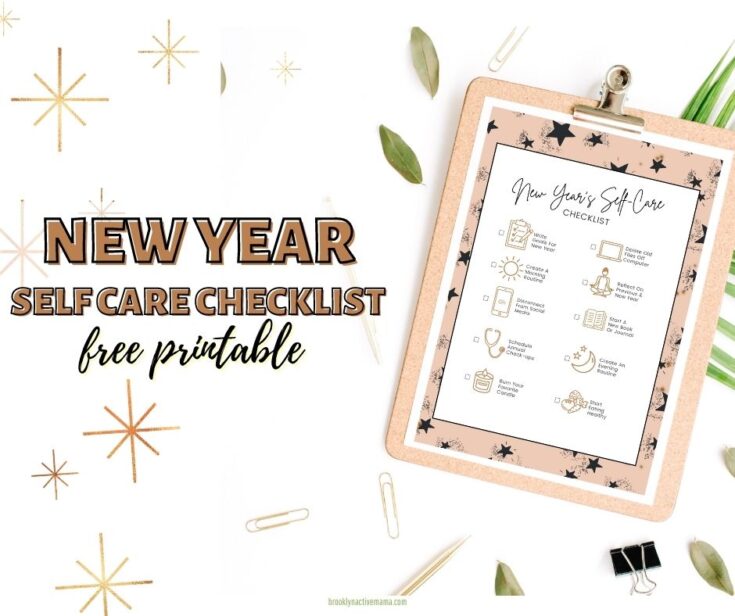 8 Ways To Self Care To Start The New Year - Free Printable
