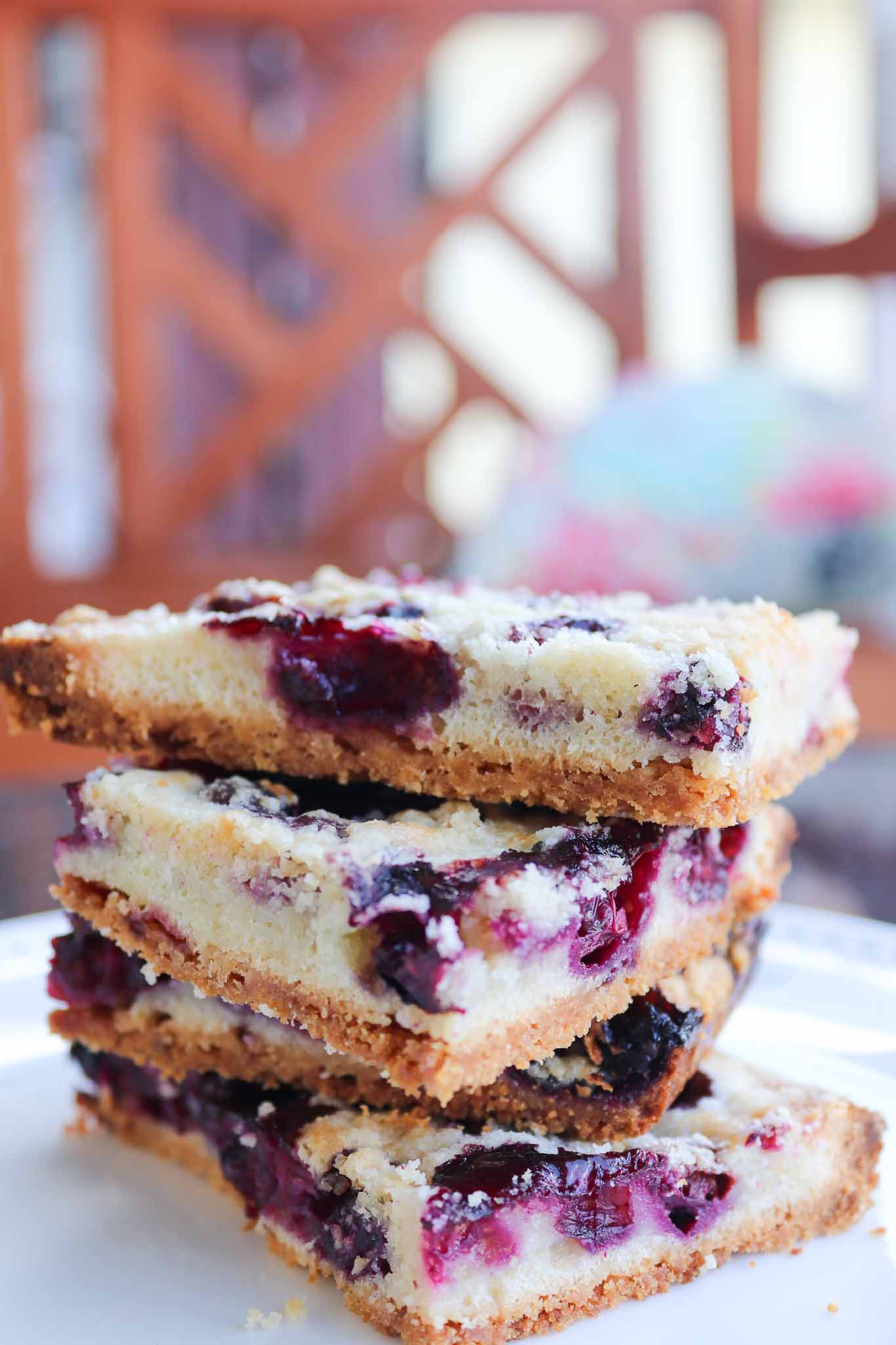 Easy Blueberry Pie Bars With Shortbread Crust Recipe