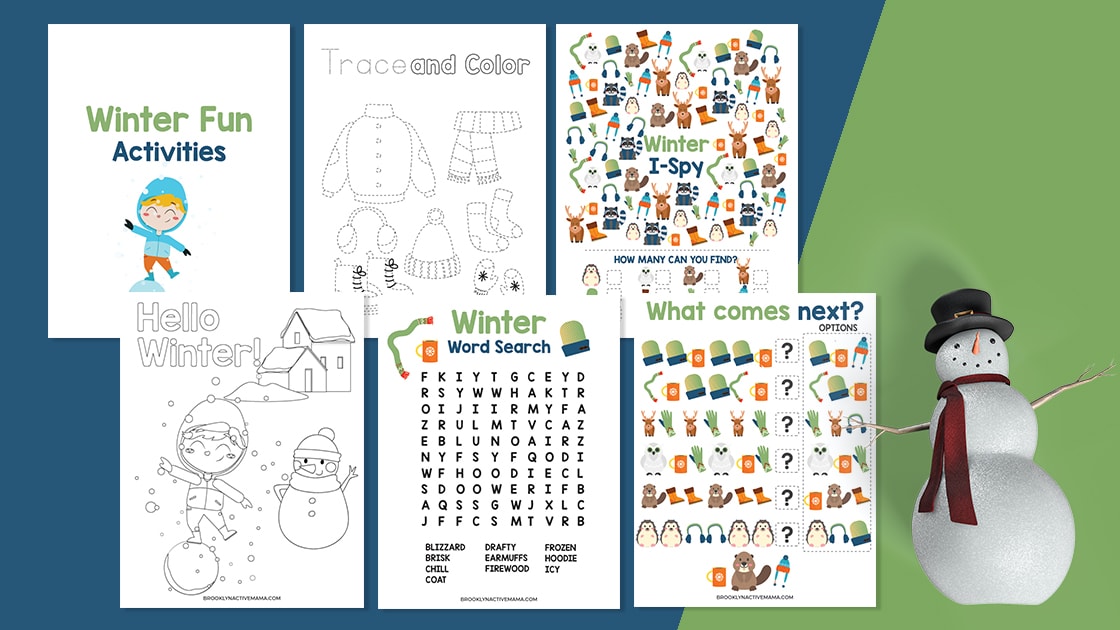 Kids Activities - Winter Fun Six Pages