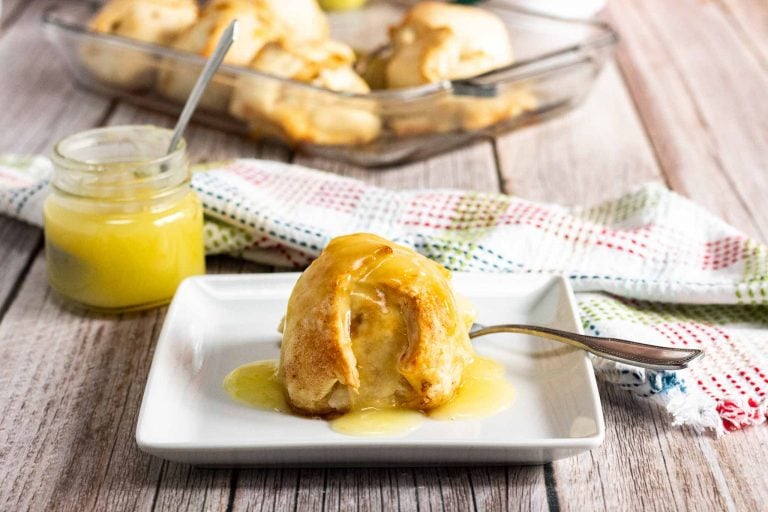 Easy Apple Dumplings With Lemon Sauce