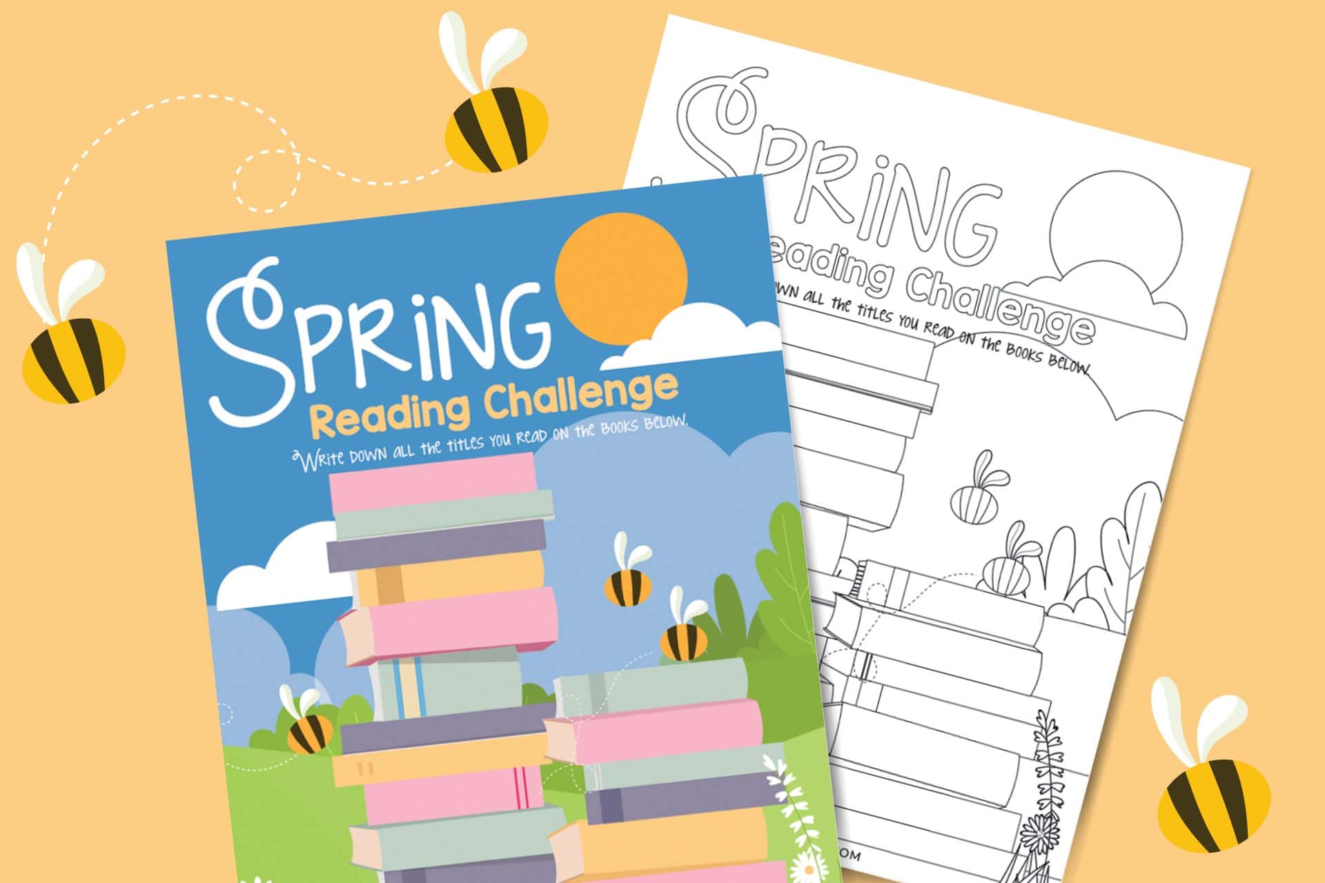 Reading In Spring Spring Reading Challenge - Free Printable Sheets For Kids