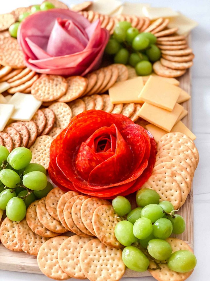 How To Make A Meat Flower Charcuterie Board aka Charcuteroses