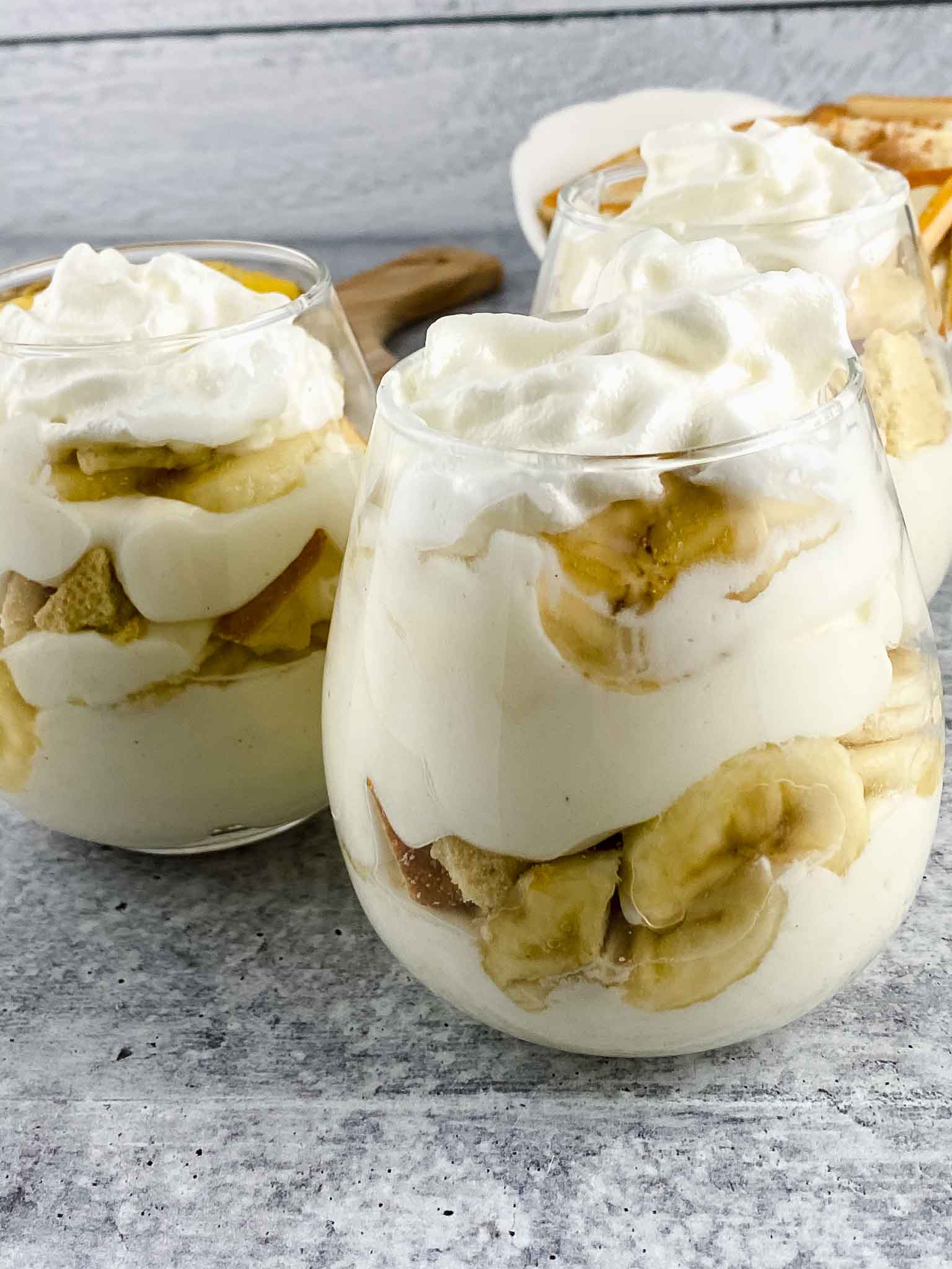 No Bake Banana Pudding - Easy Individual Desserts