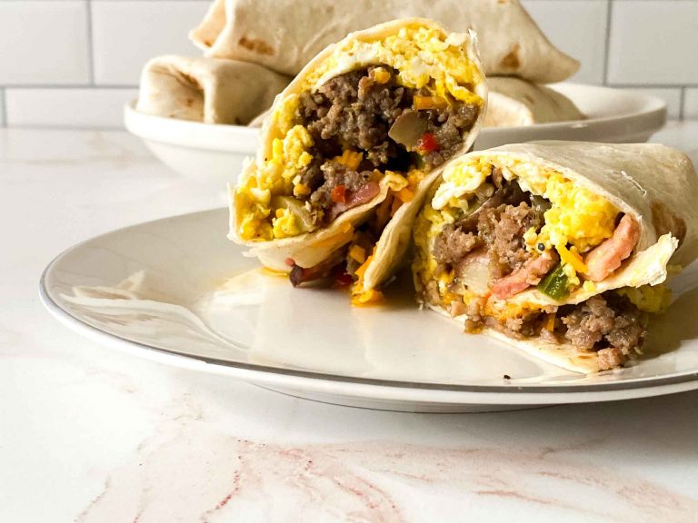 Loaded Breakfast Burritos (Freezer Meal Prep, Makes 12)